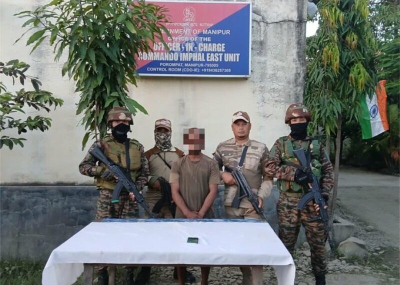 Manipur: Militant held, arms and ammunition seized in Imphal East district