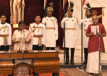 CP Radhakrishnan takes oath as 15th Vice President of India
