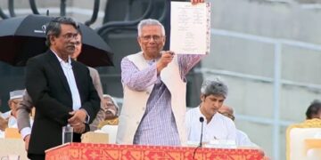In Bangladesh, the clouds hang low and get darker