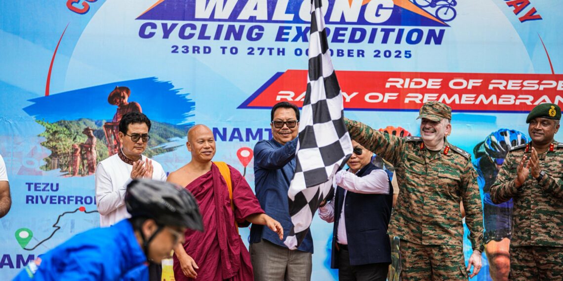 Arunachal Pradesh Dy CM flags off Walong Cycling Expedition