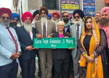 New York City street named after Guru Tegh Bahadur to honour his legacy