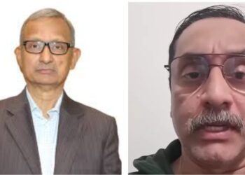(L) Khoda Baksh Chowdhury and (R) Pinaki Bhattacharya