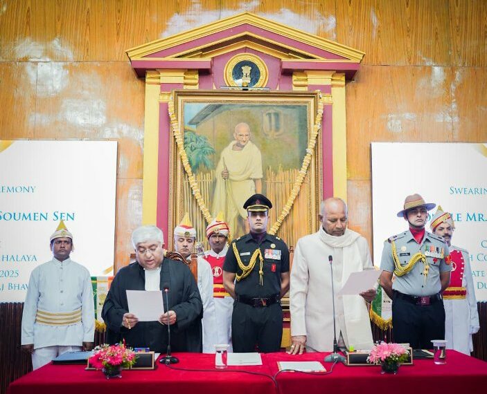 Justice Soumen Sen sworn in as Chief Justice of Meghalaya High Court