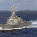 USS Fitzgerald, a guided-missile destroyer, docks at Chittagong in Bangladesh