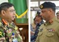 Bangladesh Army Gen Waker-uz-Zaman and Pakistan Lieutenant General Tabassum Haidar
