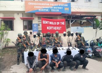 Security forces apprehend 10 militants from 3 districts of Manipur