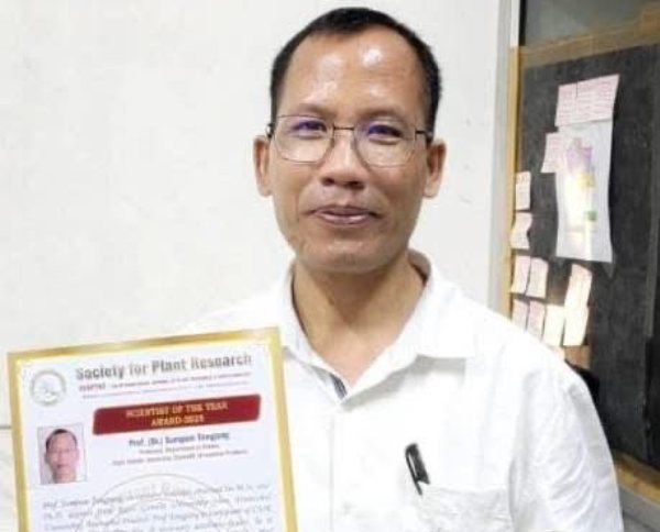 Arunachal Pradesh: RGU Prof Dr. Sumpam Tangjang honoured with ‘Scientist of the Year Award 2025′