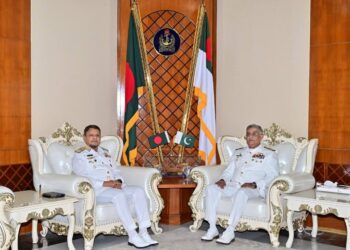 Bangladesh Navy’s Chittagong Commander Rear Admiral Hasan on two-day visit to Pakistan