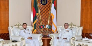 Bangladesh Navy’s Chittagong Commander Rear Admiral Hasan on two-day visit to Pakistan