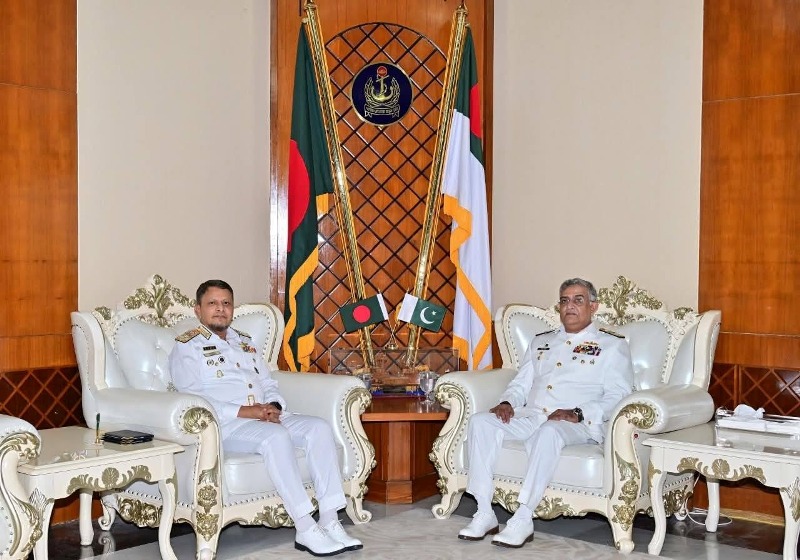 Bangladesh Navy’s Chittagong Commander Rear Admiral Hasan on two-day visit to Pakistan