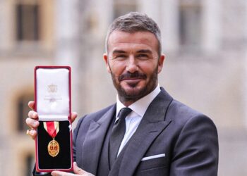 Sir David Beckham: Football icon receives knighthood from King at Windsor Castle