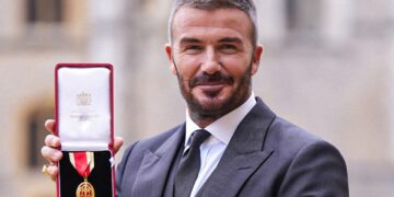 Sir David Beckham: Football icon receives knighthood from King at Windsor Castle