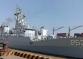 Bangladesh welcomes Pakistan Navy’s guided missile warship ‘PNS Saif’ at Chittagong