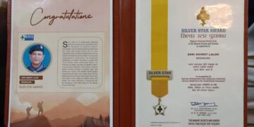 Meghalaya’s Ohiwot Laloo honoured with BSG Silver Star Award