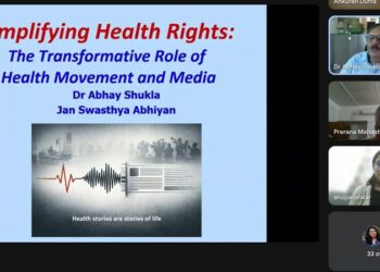 Dr Abhay Shukla stresses health movement–media partnership at ARMT lecture
