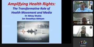 Dr Abhay Shukla stresses health movement–media partnership at ARMT lecture