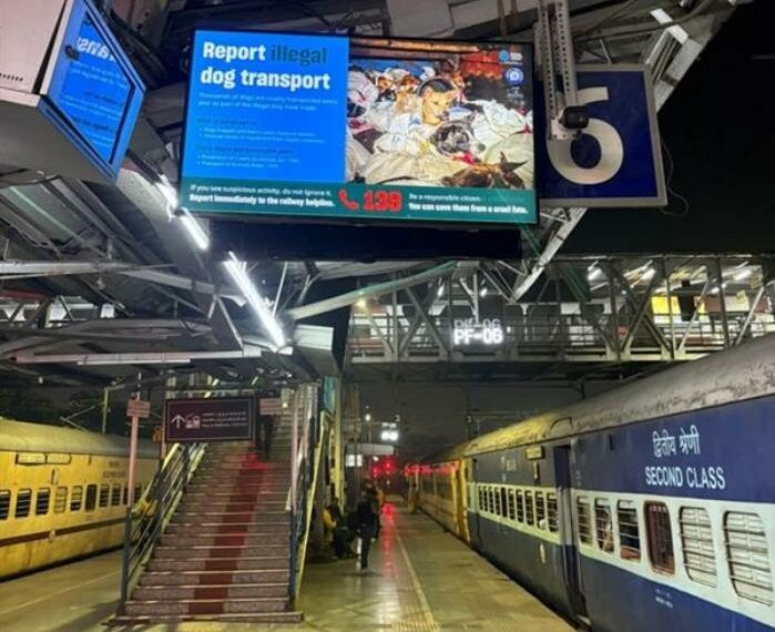 Humane World for Animals India launches digital campaign at Guwahati Railway Station to curb illegal dog transport