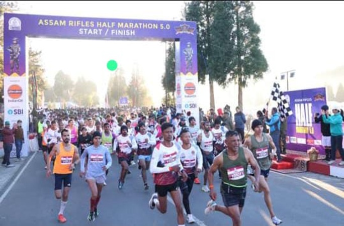 Over 3,000 runners turn out for Assam Rifles Half Marathon in Shillong