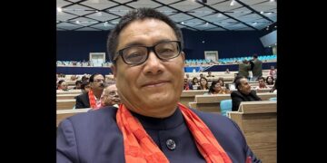 Former Manipur Speaker Irengbam Singh takes charge as NPP national VP