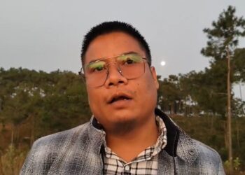 JNC president Sambormi Lyngdoh speaks to the media after meeting Matsiewdor War Nongbri