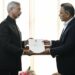 EAM S Jaishankar hands over PM Modi’s letter to BNP’s Acting Chairman Tarique Rahman