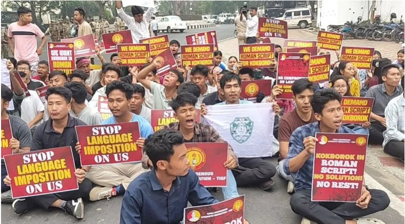 Roman script demand: Tribal student bodies to hold torch rallies across Tripura
