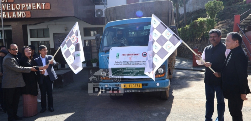 Nagaland flags off first Zanthoxylum seed consignment to Dabur India