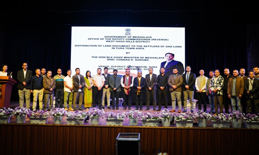 Meghalaya: 754 families in Tura receive periodic land lease papers