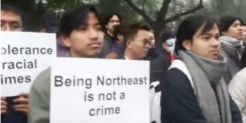 Northeast students protest in New Delhi over Tripura student’s killing
