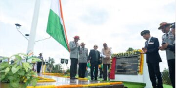 Mizoram governor VK Singh unfurls tallest national flag at Zokhawsang
