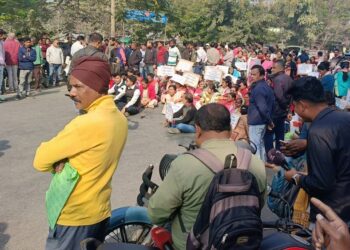 Assam: Locals block Kaliabor–Jakhalabandha road over NH-715 diversion plan