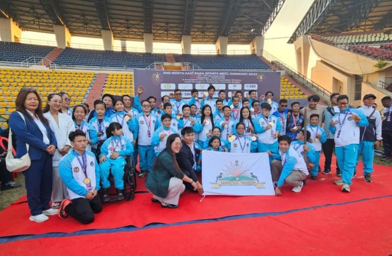 Arunachal Pradesh shines at NE Para Games, finishes runner-up with 84 medals