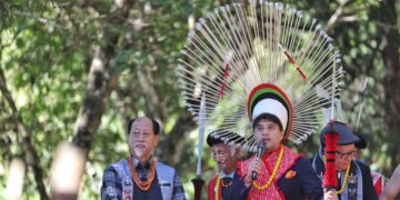Nagaland: Union Minister Scindia attends stone-pulling ceremony, inaugurates projects worth over Rs 202 cr