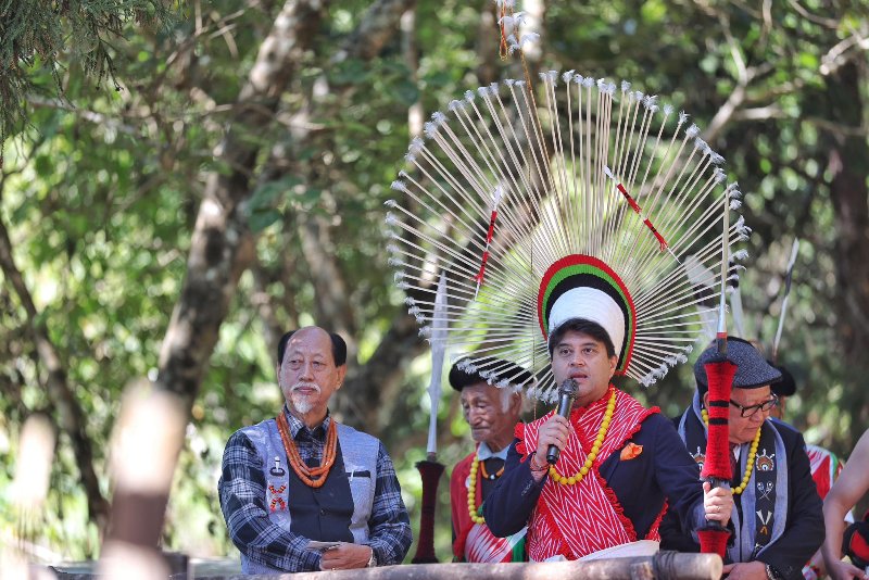 Nagaland: Union Minister Scindia attends stone-pulling ceremony, inaugurates projects worth over Rs 202 cr