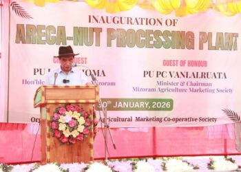 Mizoram CM Lalduhoma inaugurates areca nut processing unit in Kolasib