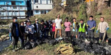 NGO-led drive removes 1,800 kg of waste from Yagamso River in Itanagar