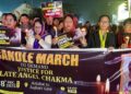 Northeast students hold candlelight march in Dehradun seeking justice for Tripura student