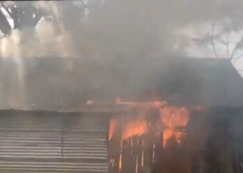 Suspected militants set houses, farm structures ablaze in Manipur’s Kangpokpi