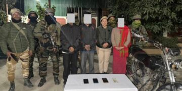Three militants of banned KYKL held in Manipur’s Imphal West district