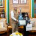 Mizoram Governor Vijay Kumar Singh felicitates Bal Puraskar awardee Esther Hnamte