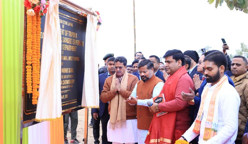 Tripura CM lays foundation for Heritage Village, Amusement Park in Jirania