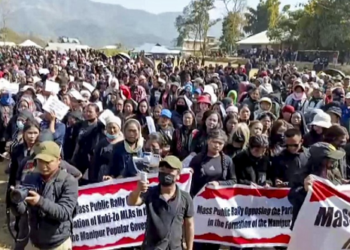 Manipur: Women protest against MLA LM Khaute; clash with security forces