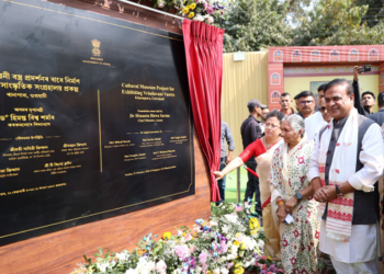 Assam CM lays foundation stone for museum in Guwahati to house ‘Vrindavani Vastra’