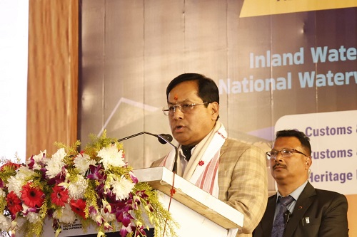 Sarbananda Sonowal inaugurates three inland waterways projects on Brahmaputra