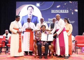 Meghalaya CM Conrad Sangma honoured at CBCI National Awards 2026