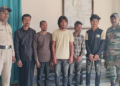 Tripura Police arrest three Bangladeshi nationals, two touts in Unakoti