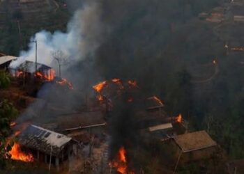 Violence flares in Manipur as houses torched, gunfire reported; internet shut for five days