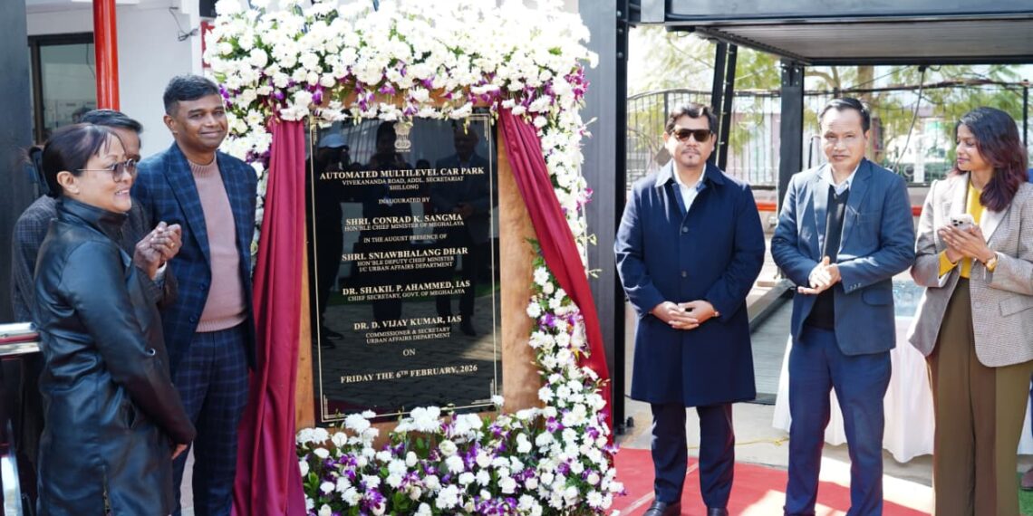 CM Conrad Sangma inaugurates Meghalaya’s first automated multilevel car park