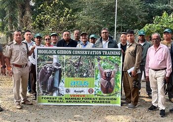 Aaranyak conducts Hoolock Gibbon conservation training for forest staff in Arunachal’s Namsai