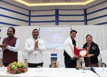 Group Capain Shubhanshu Shukla interacts with aspiring educators at NERIE Shillong